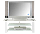 薄型テレビ対応のテレビ台。TVラック　GAV-5021ホワイト