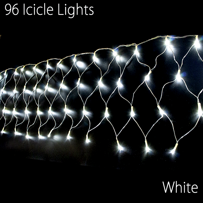 ネックレスつららライト　ホワイト　100VI1C2W962