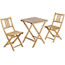 60cm角テーブルの折り畳み式ガーデンセット　テーブルNX-902/チェアNX-901×2