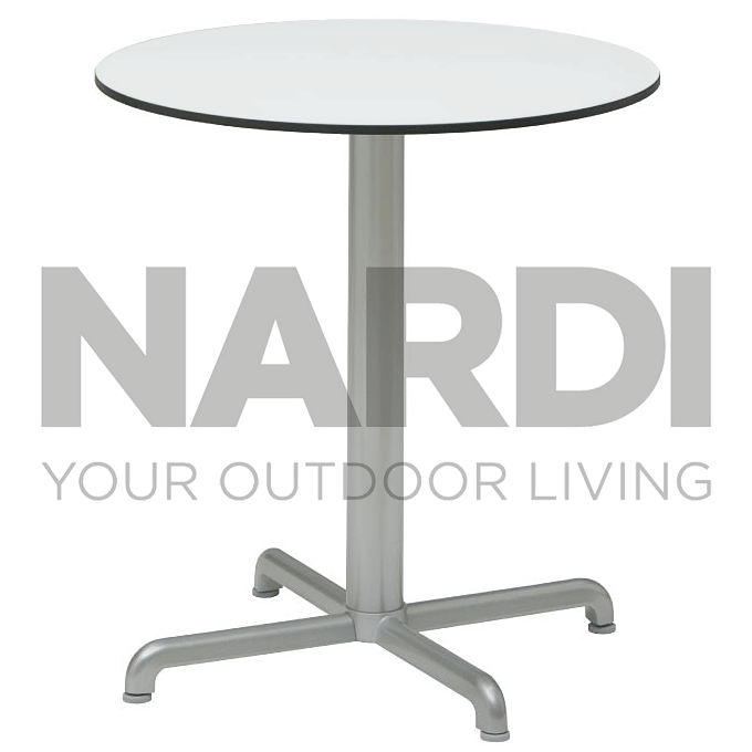 ガーデンテーブル カリス ラウンドテーブル 直径69cm 高耐久 業務用 ホワイト NAR-T08W