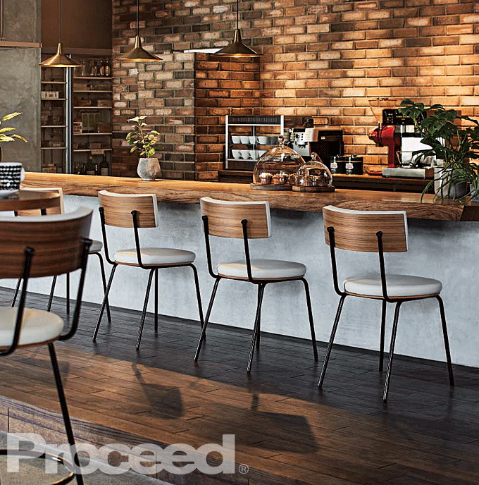 スチール椅子 オフィス レストランチェア ティークII プロシード 業務用家具