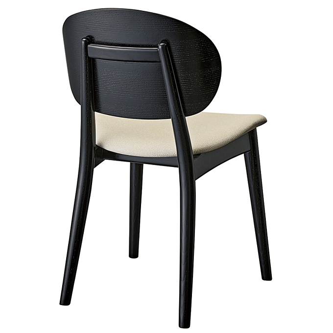 木製椅子 ポワ ブラック