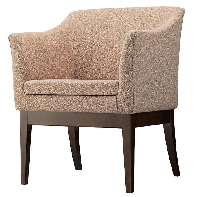 木製椅子 アールノ ブラウン