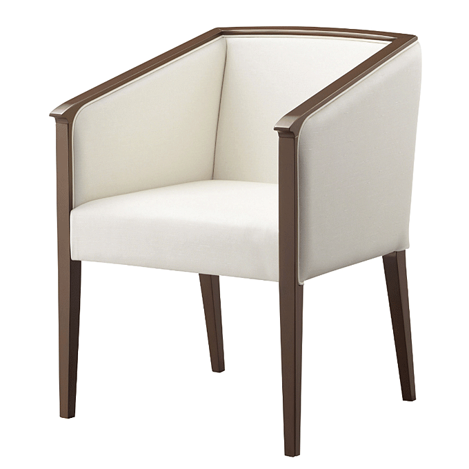 木製椅子 ストール ブラウン