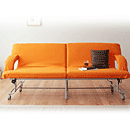 折り畳みソファベッド　タンテ　オレンジ