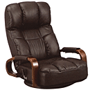 ヘッドサポート座椅子YS-S1495　ダークブラウン