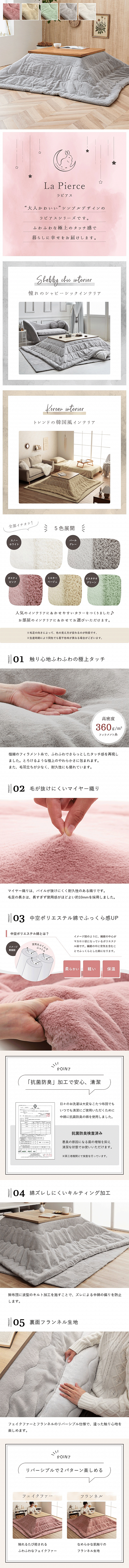 こたつ布団 ラピアス 商品説明