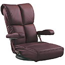スーパーソフトレザー座椅子YS-1365HR　ダークグレー