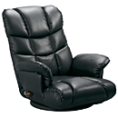 スーパーソフトレザー日本製座椅子　神楽　YS-1393ブラック