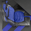 ゲーミング座椅子　LOC-01-BU　ブルー