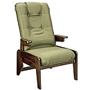 日本製 完成品の高座椅子　YS-1507グリーン